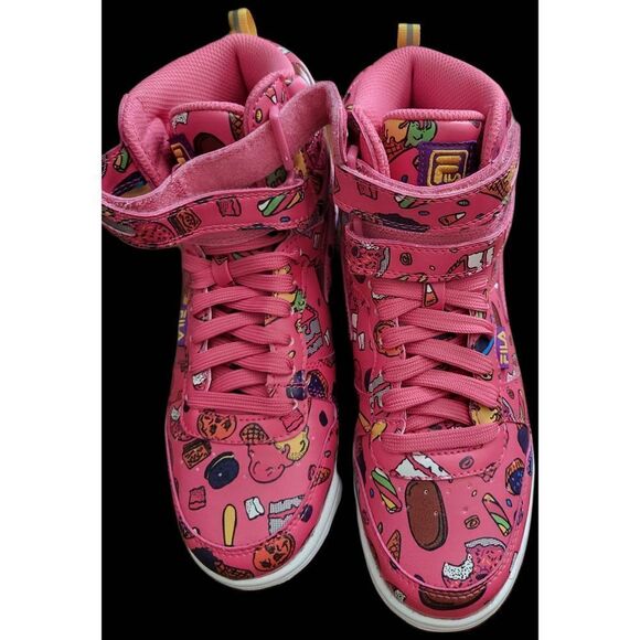 NwT Fila hot pink high tops - Picture 1 of 3